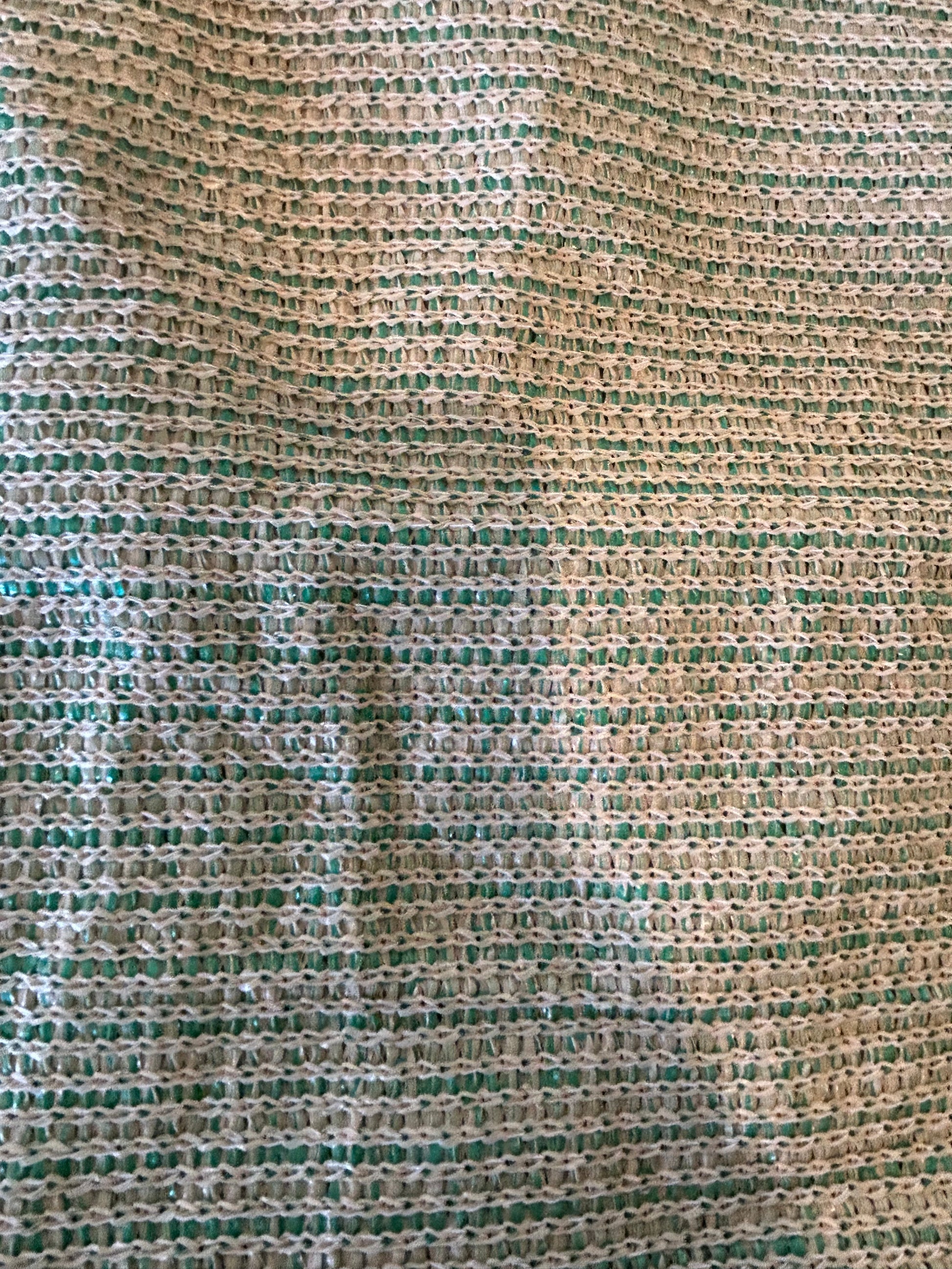 Pale cream with green 